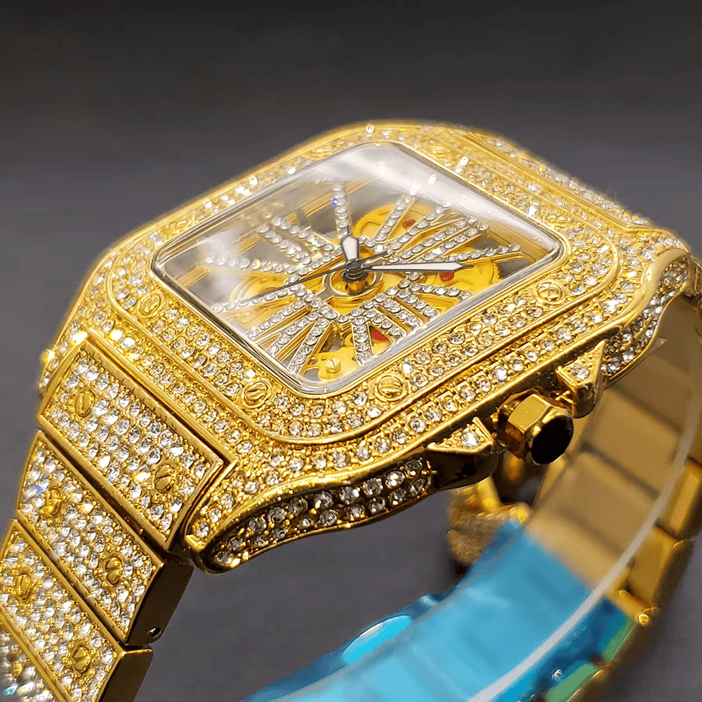 Jewelux Star Iced Out Watch