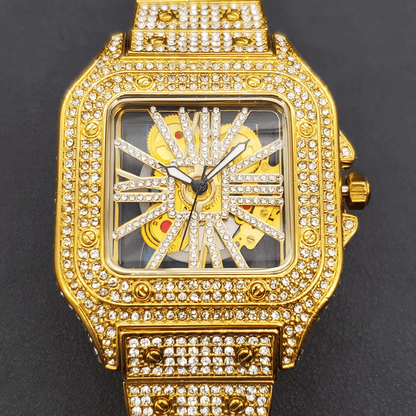 Jewelux Star Iced Out Watch