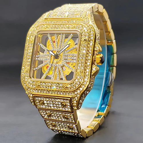 Jewelux Star Iced Out Watch