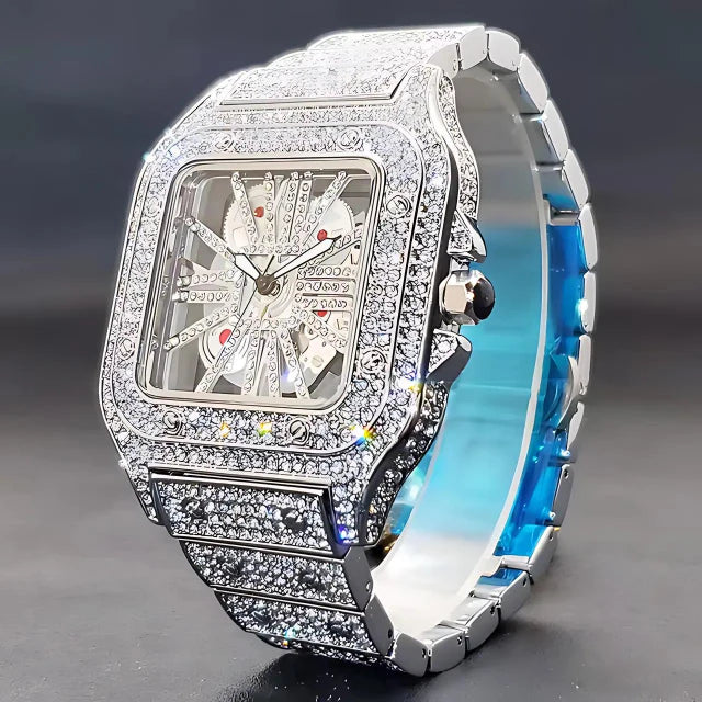 Jewelux Star Iced Out Watch