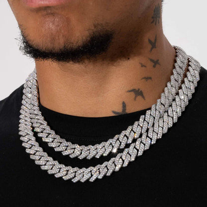 Jewelux Cuban Iced Out 14MM Link Chain